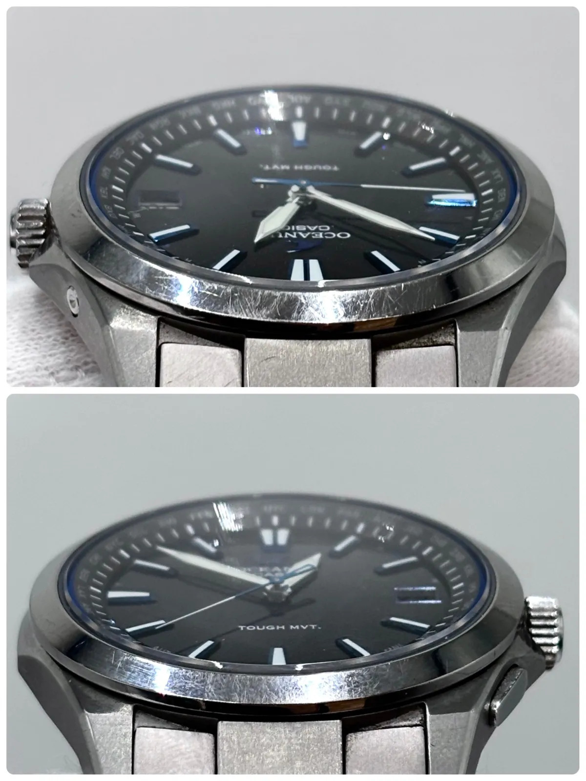 CASIO OCEANUS OCW-S100-1AJF Classic Line Solar Radio Titanium Watch 1.54 in Case