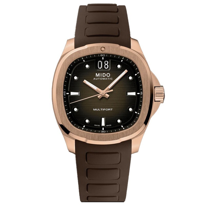 New Mido Multifort Tv Big Date Brown Dial Brown Strap 40mm M049.526.37.291.00