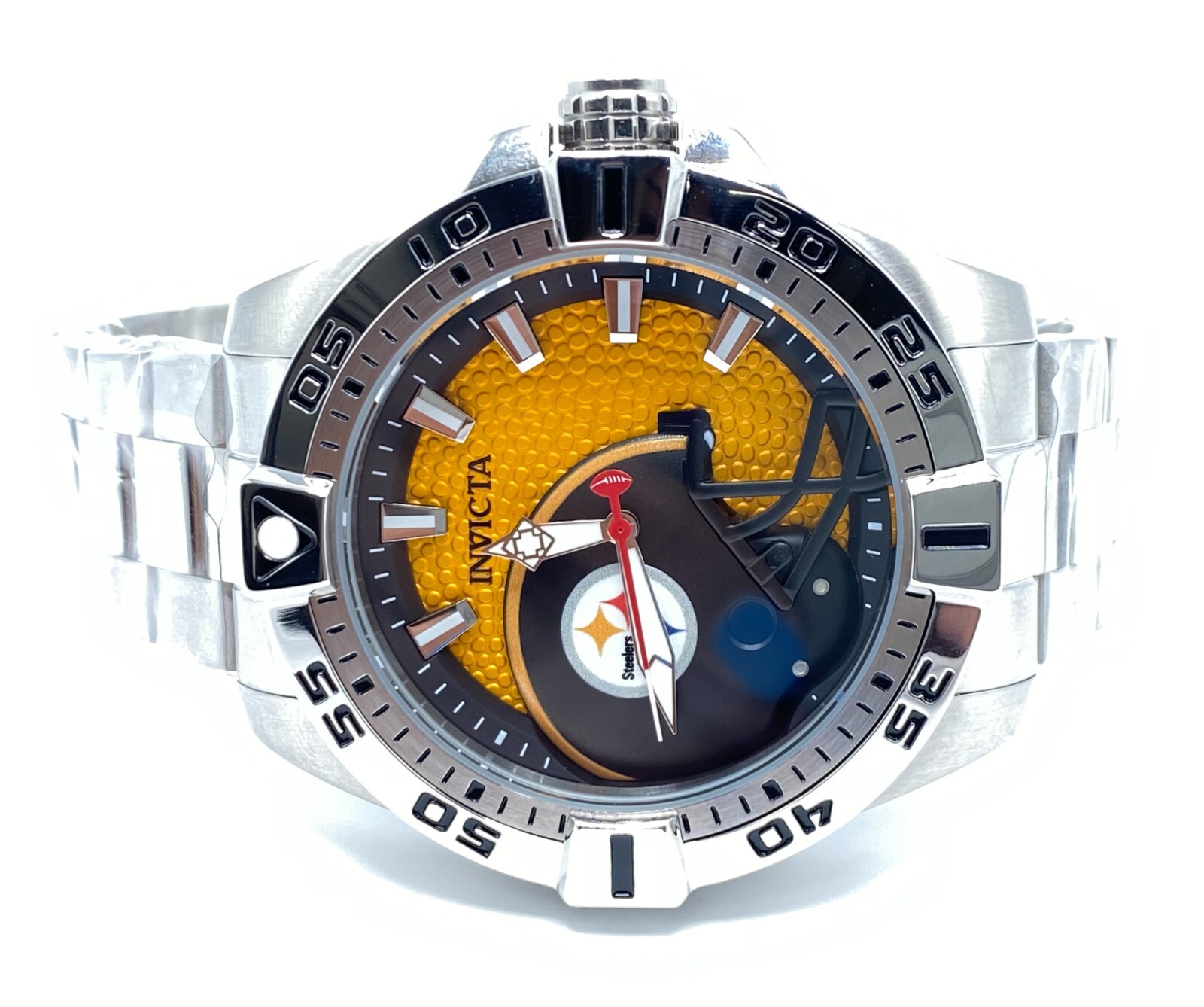 INVICTA WATCH NFL Pittsburgh Steelers 42160 51mm PC21 Quartz NO BOX