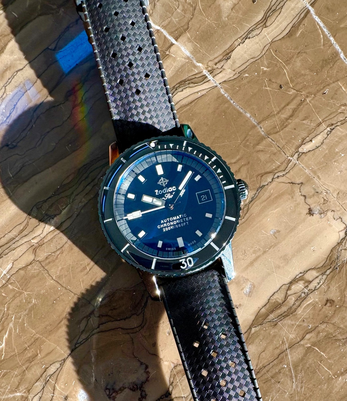 Zodiac Super Sea Wolf – Black Ceramic COSC Limited Edition (ZO9595)