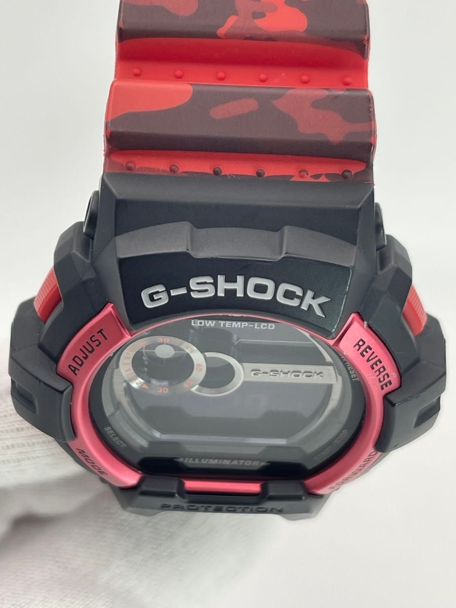 Excellent Condition G SHOCK GLS 8900CM 4JF G LIDE Red Camouflage