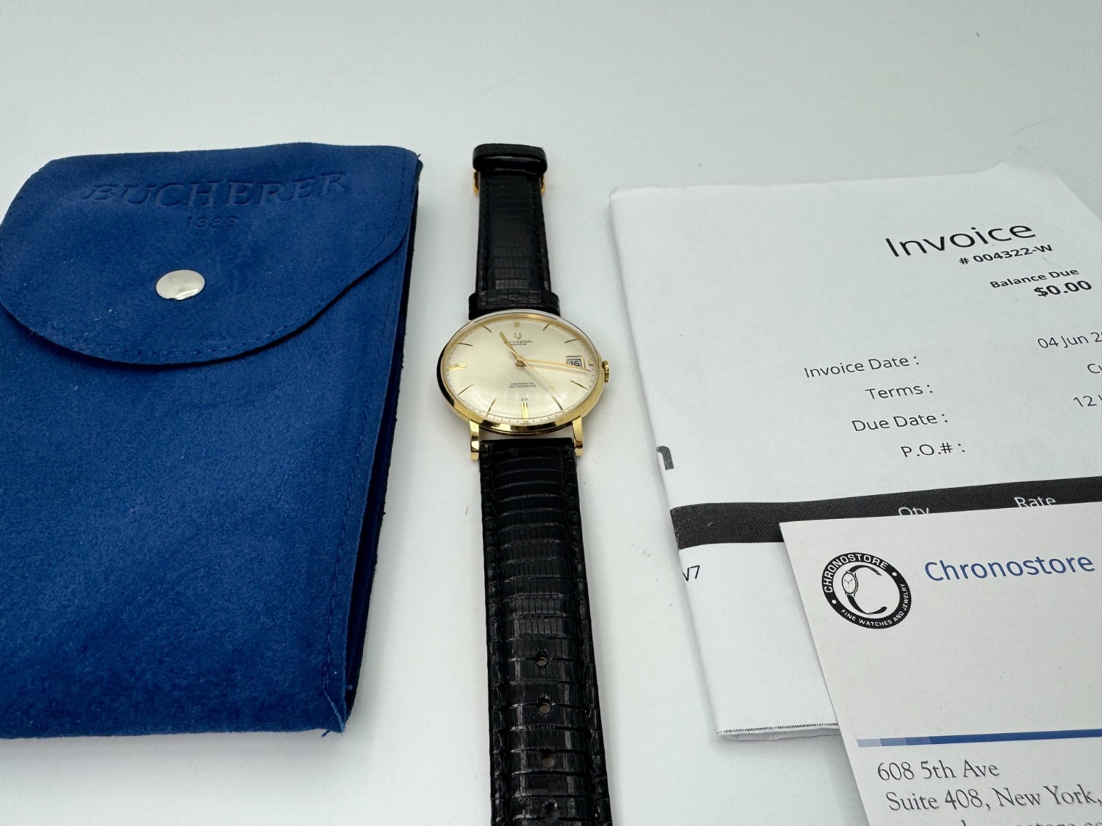 1960s Universal Genève Chronometer Automatic 18K Gold Micro-rotor 218-2