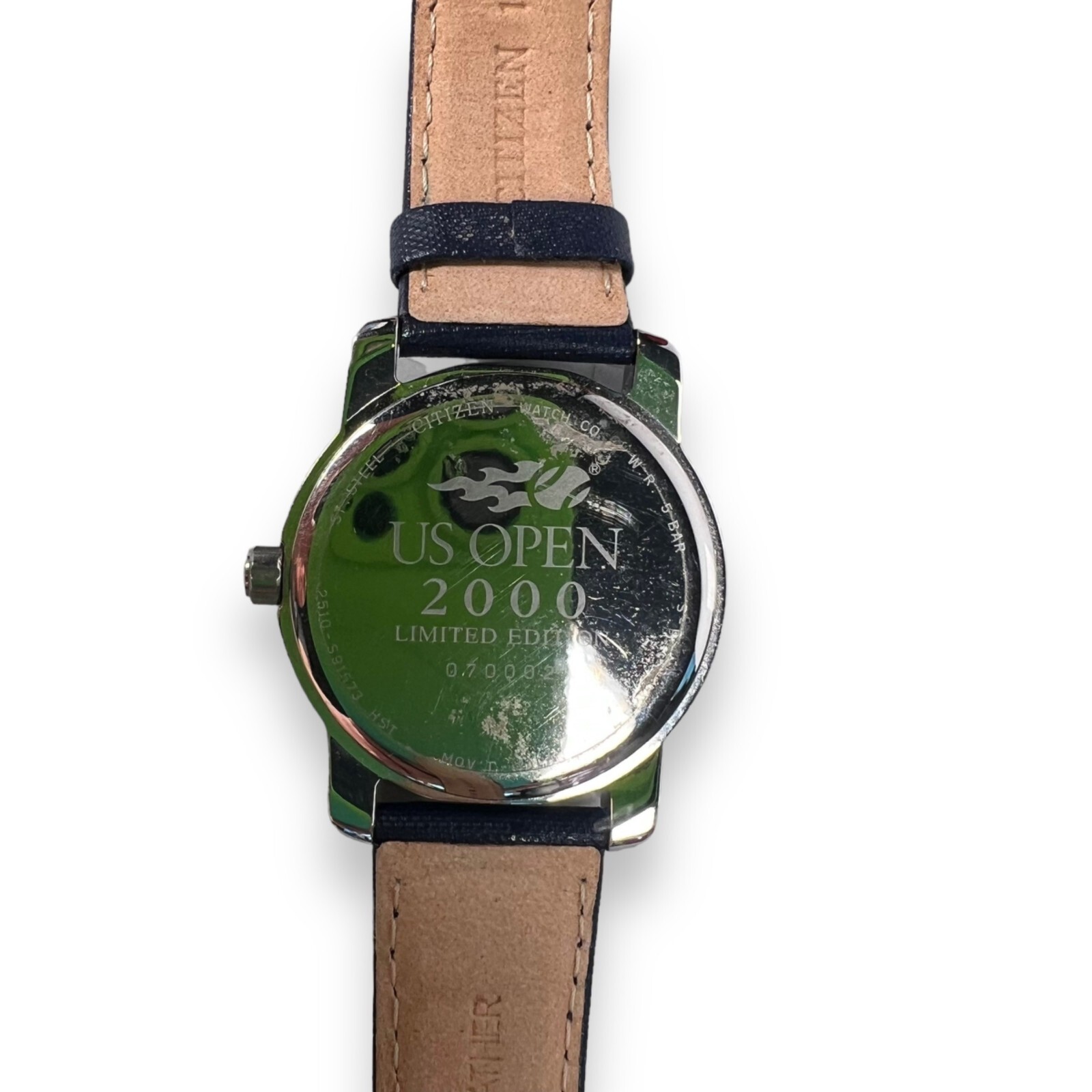 Citizen Limited Edition US Open 2000 Navy Genuine Leather Band Watch