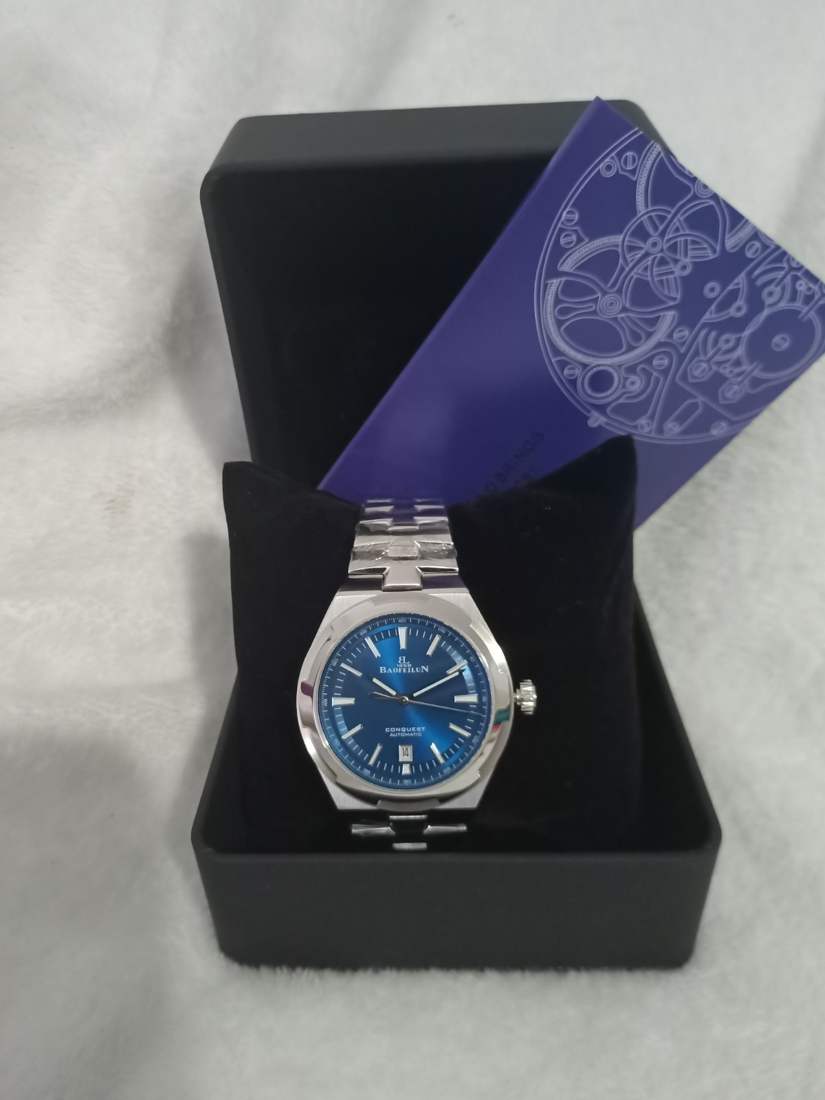 Over Seas Conquest Integrated Bracelet Automatic Sapphire Stainless Steel 50mWR