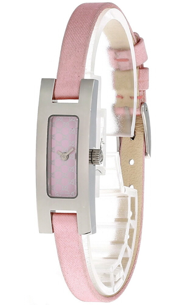 GUCCI Quartz Pink Dial LTHR With Fabric Women’s Watch 3900L-23990 -Store Display