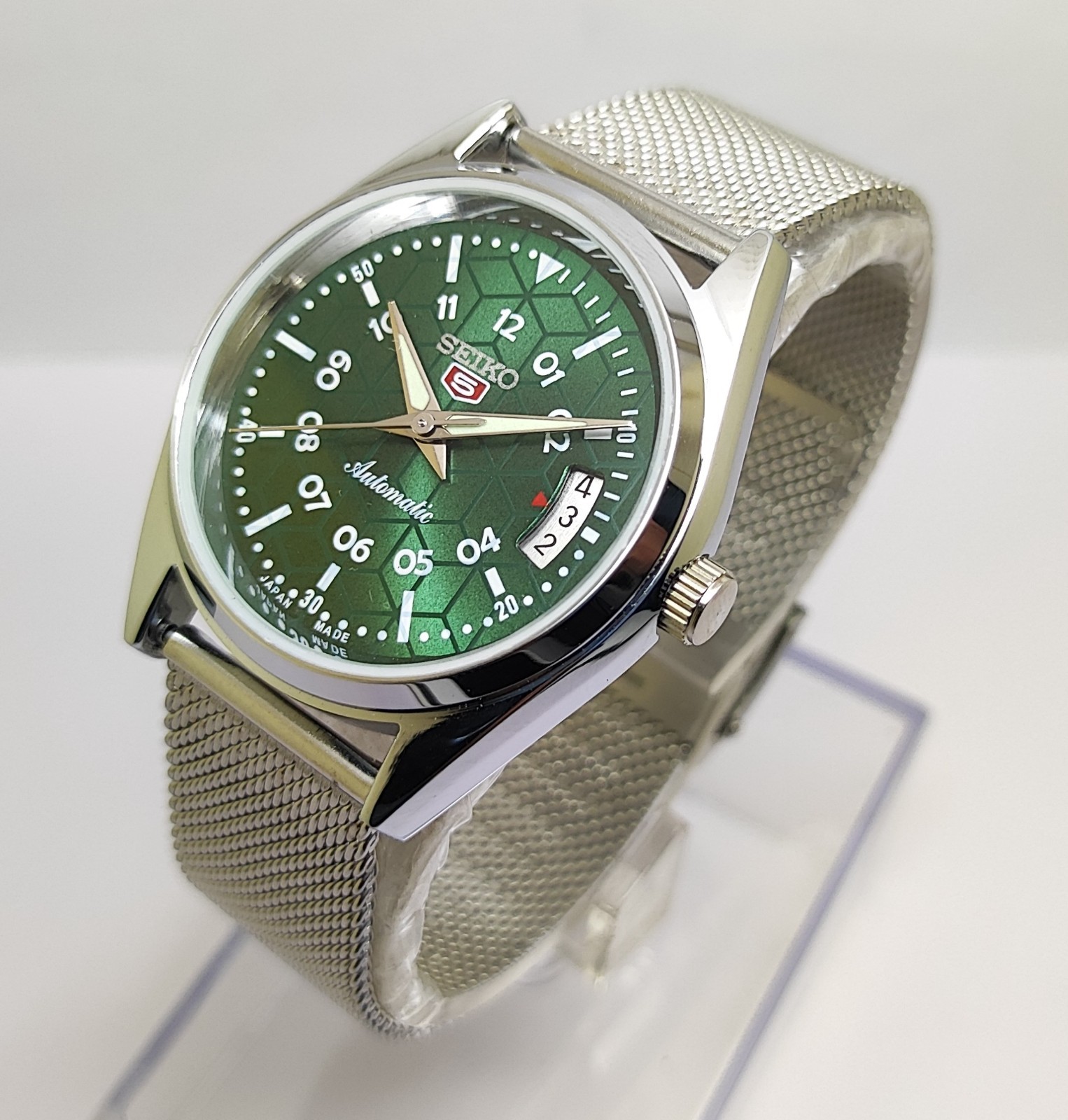 Refurbished Automatic Men’s Watch Day Date | Classic Vintage Style | Steel Strap