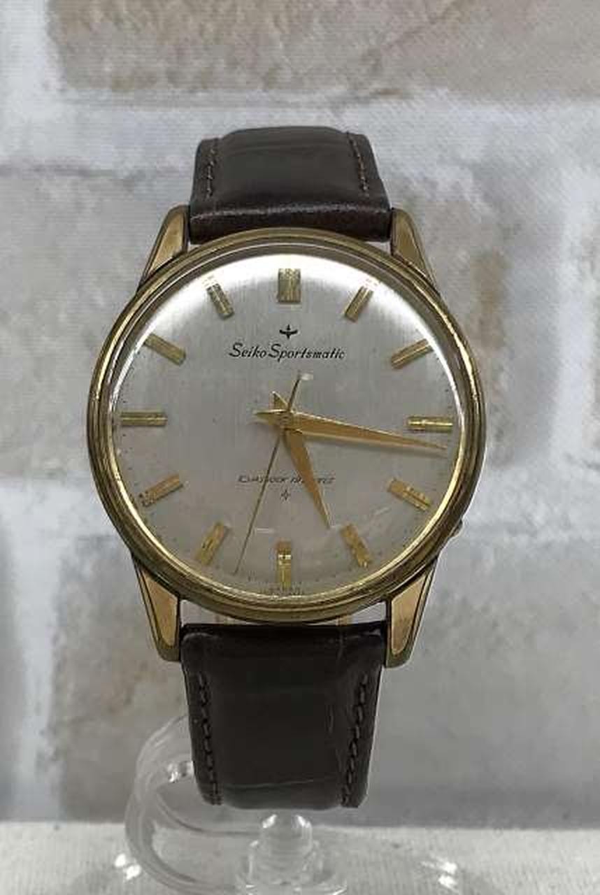SEIKO Sportsmatic 15035D Silver Dial Automatic Mens Watch Auth Japan