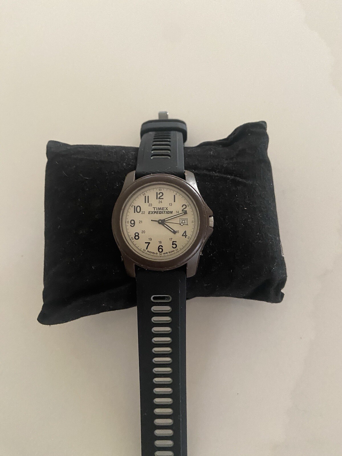 Men’s Timex Expedition Camper Watch New Watch Band Rare Brown Case Color Works