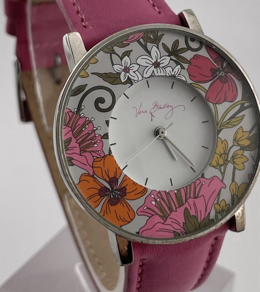 Vera Bradley Foundation For Breast Cancer Floral Pink Hope Tea Garden Watch