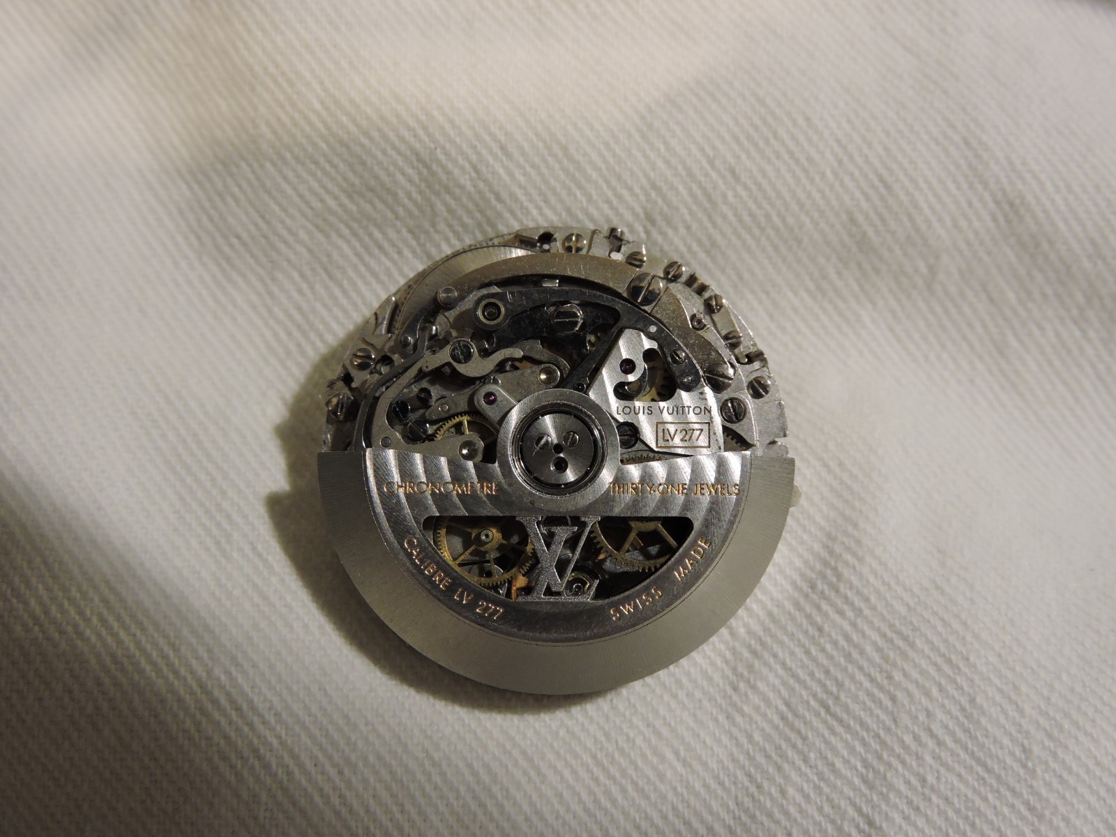 LOUIS VUITTON LV277 ZENITH CALIBER 400 EL PRIMERO CHRONOMETRE CHRONOGRAPH 31 JWL