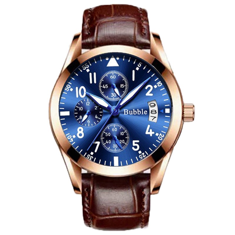 Fully Automatic Quartz Luminous Waterproof Digital Six-Hand Mens Watch