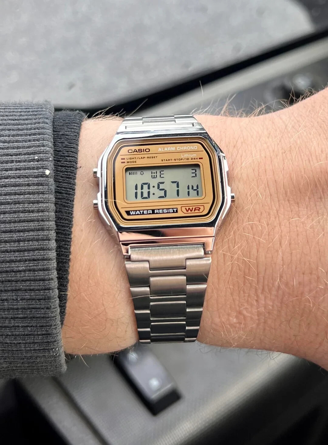 Casio A158WEA-9, Digital Watch, Chronograph, Alarm, Day/Date, 7 Year Battery