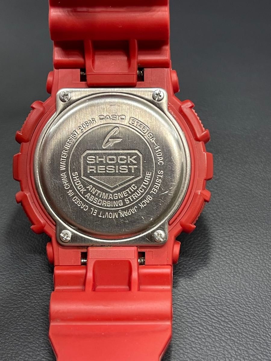 CASIO G SHOCK GA 110AC 4AJF Blue Red Series Red CASIO Ana Digi Red Quartz