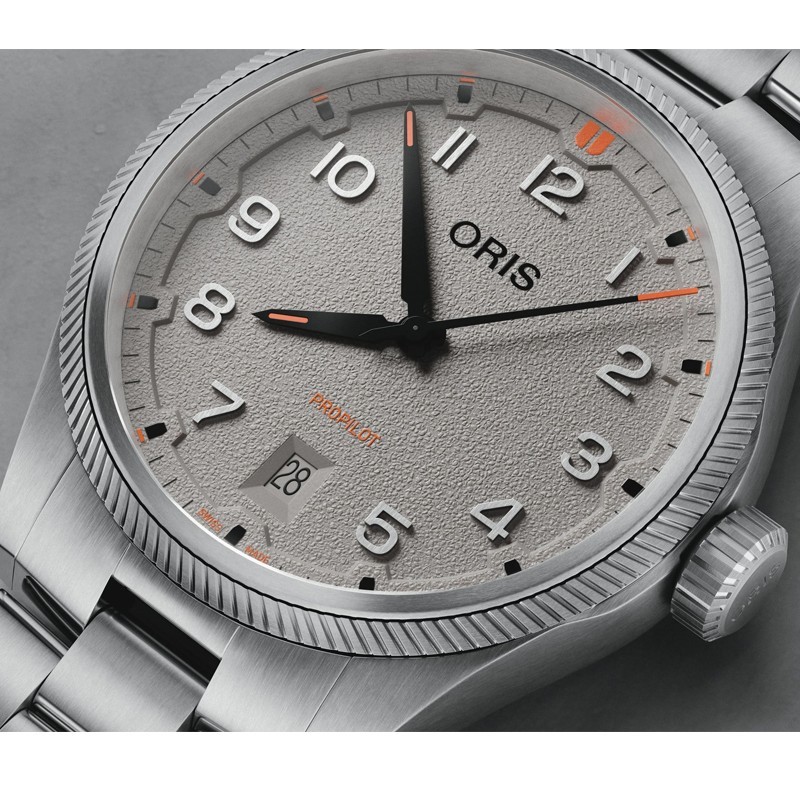 Oris ProPilot Date 41mm Grey Dial Men’s Watch 01 733 7805 4163-07 8 20 04LC