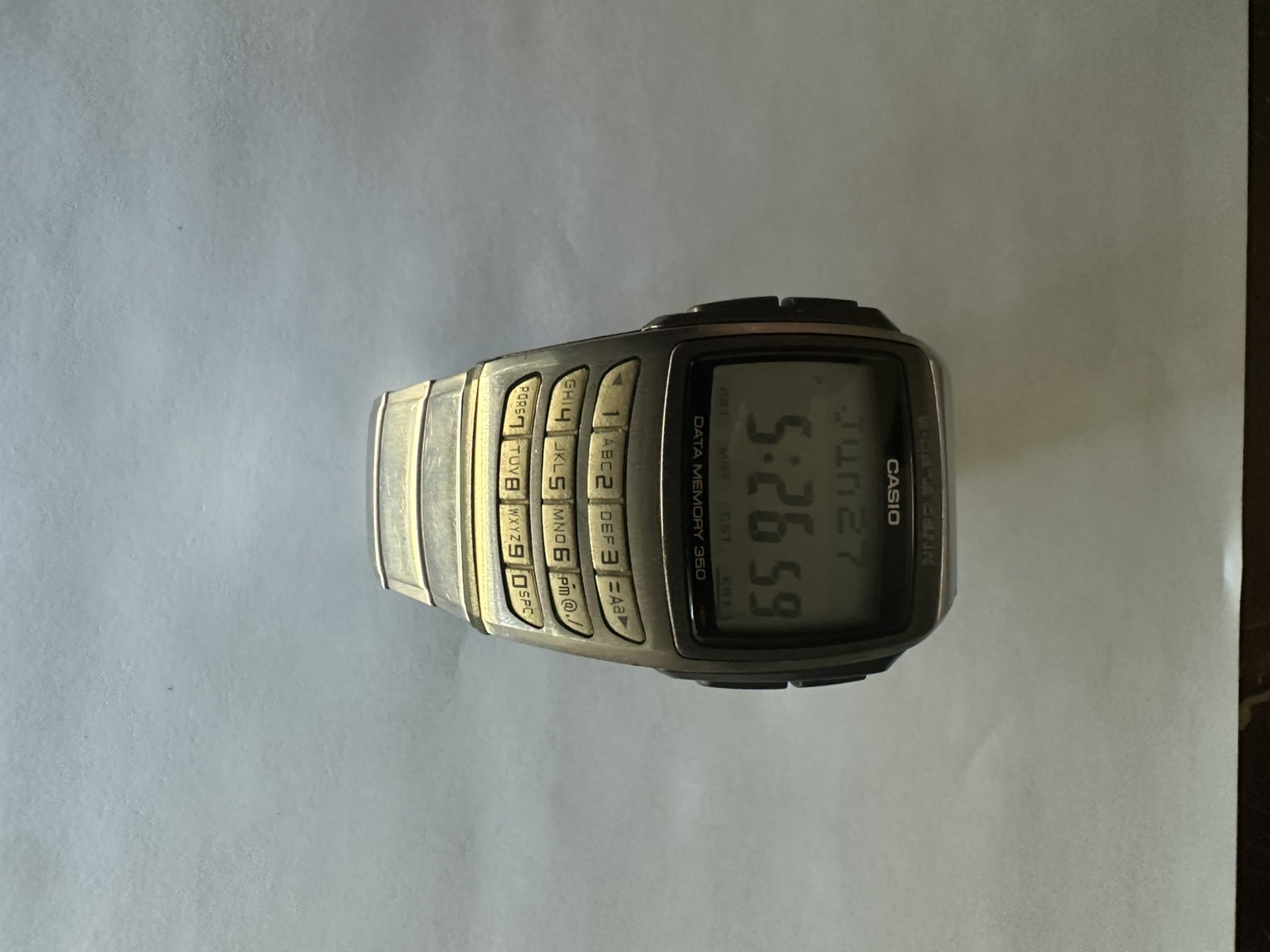 Rare Vintage Casio EDB-610 E-Data Bank Calculator Memory Watch