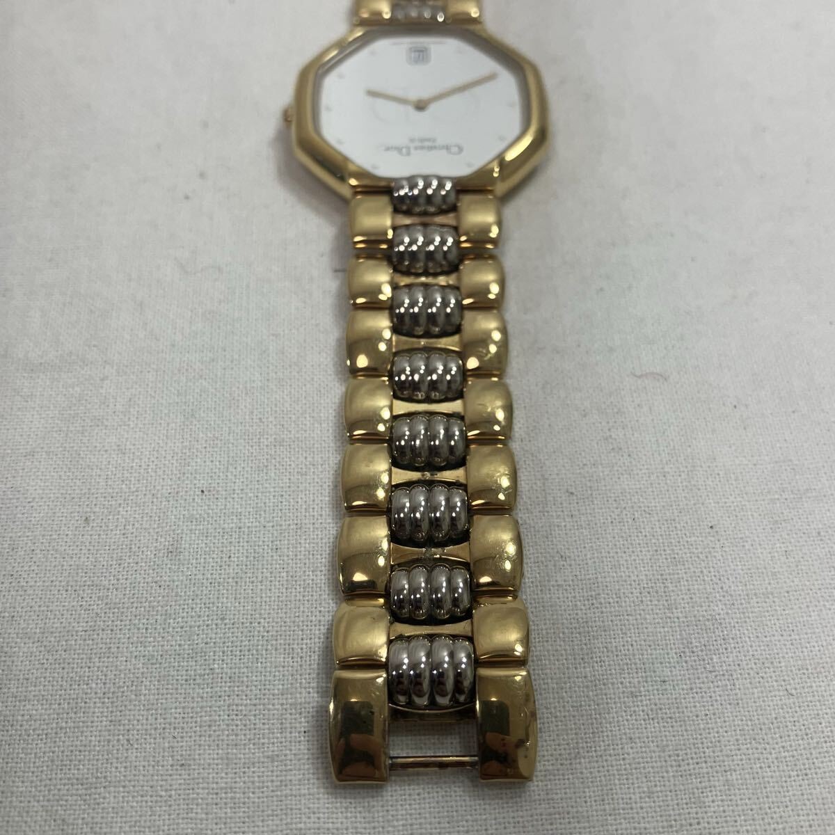 Christian Dior Octagon Date 45.134 Quartz Ladies Vintage Watch 90s Japan