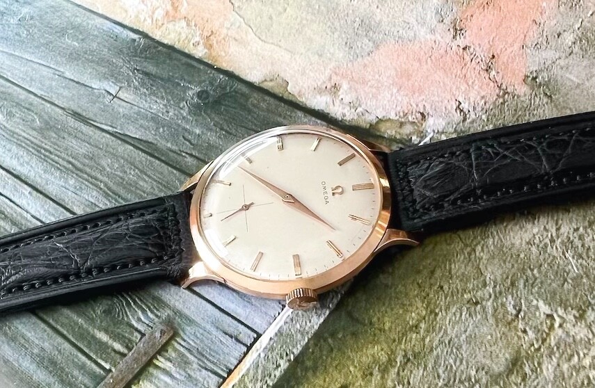 Vintage Omega 18K Solid Rose Gold – Large Case 37mm – Manual Wind Movt. Cal. 267