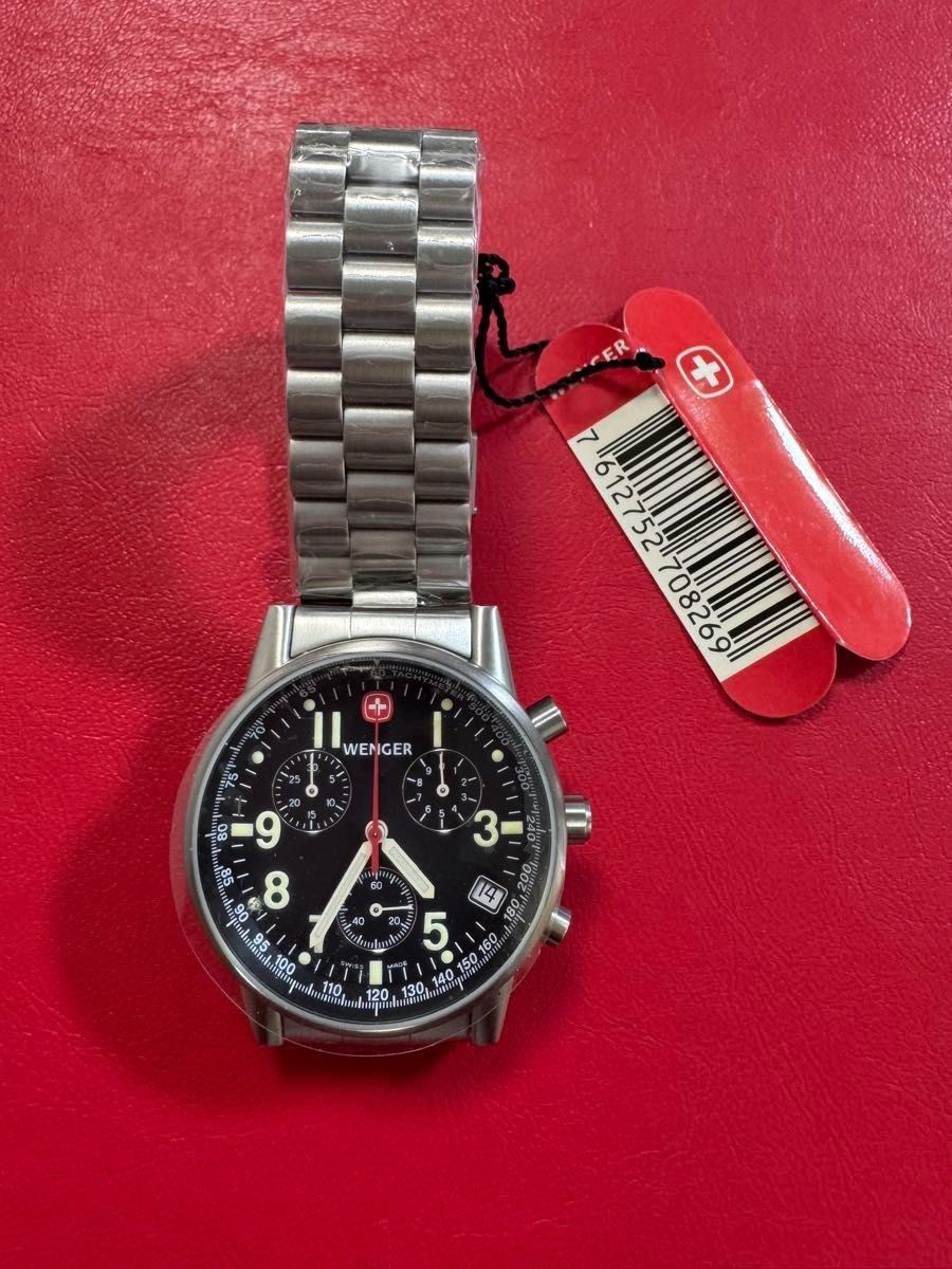 [B1P] WENGER Command Chrono 7082X Black Dial Quartz Watch [m4z]