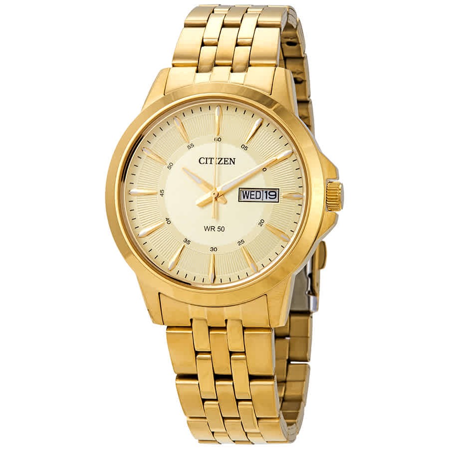 Citizen Quartz Champagne Dial Men’s Watch BF2013-56P
