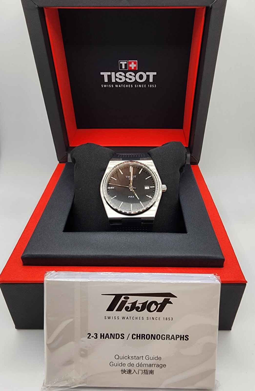 TISSOT PRX 40MM Black Dial Rubber Strap Watch T137.410.17.051.00