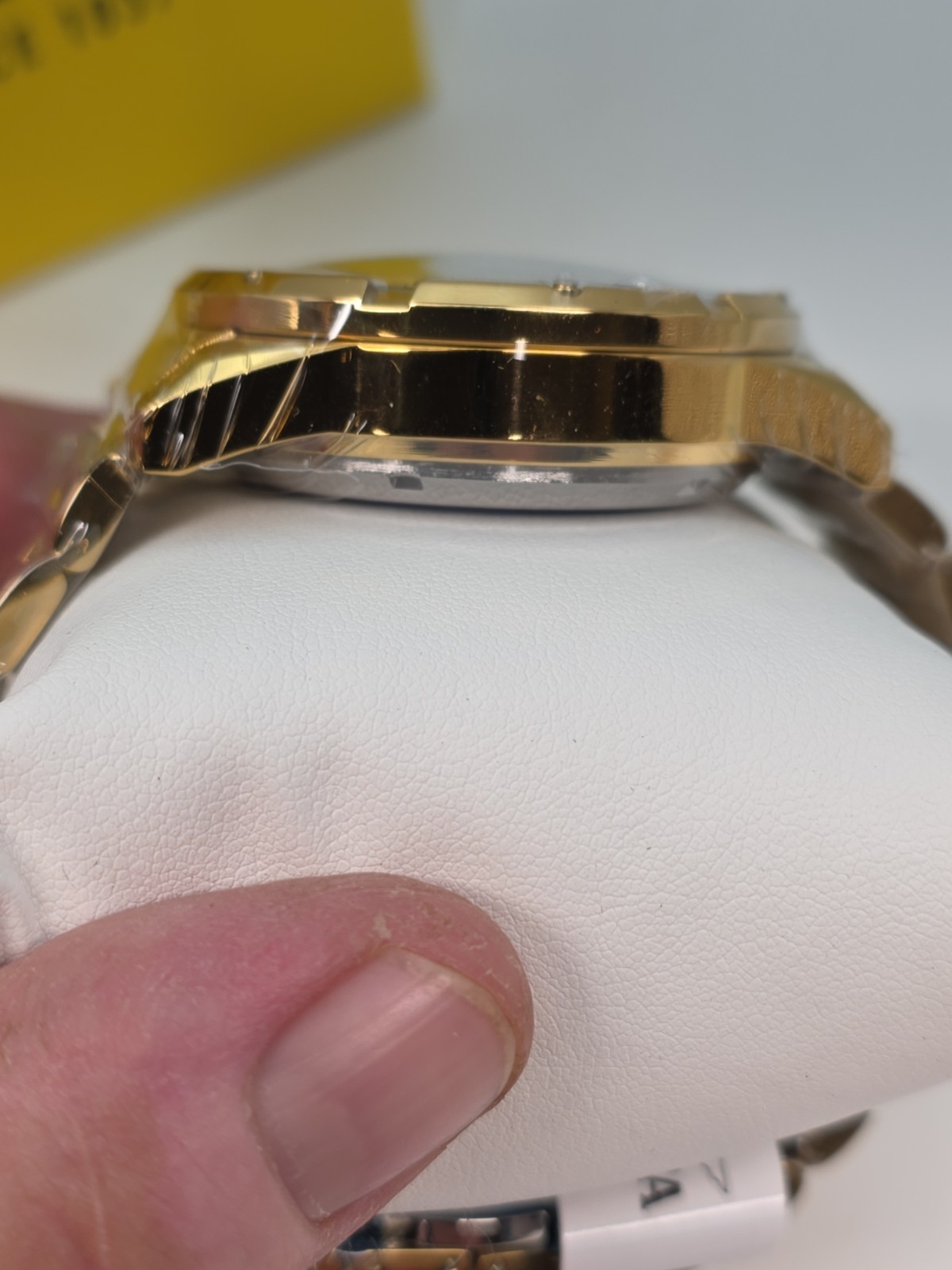 Invicta Mens Racing Interpoint Automatic Skeleton Dial Gold Tone SS 43.5mm 70078
