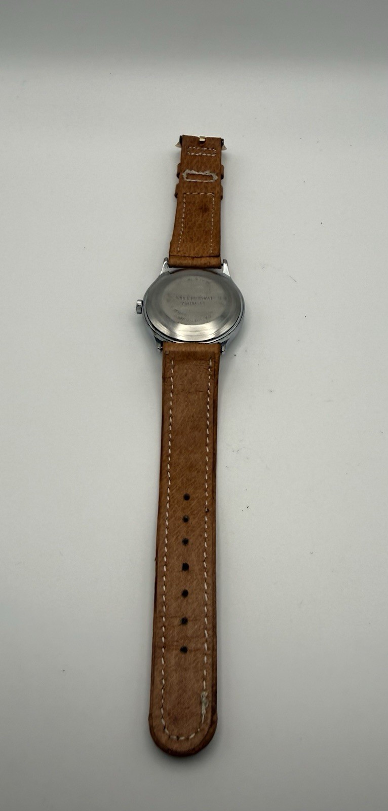Timex Automatic Mechanical Analog Water Resistant Brown Leather White Dial Watch