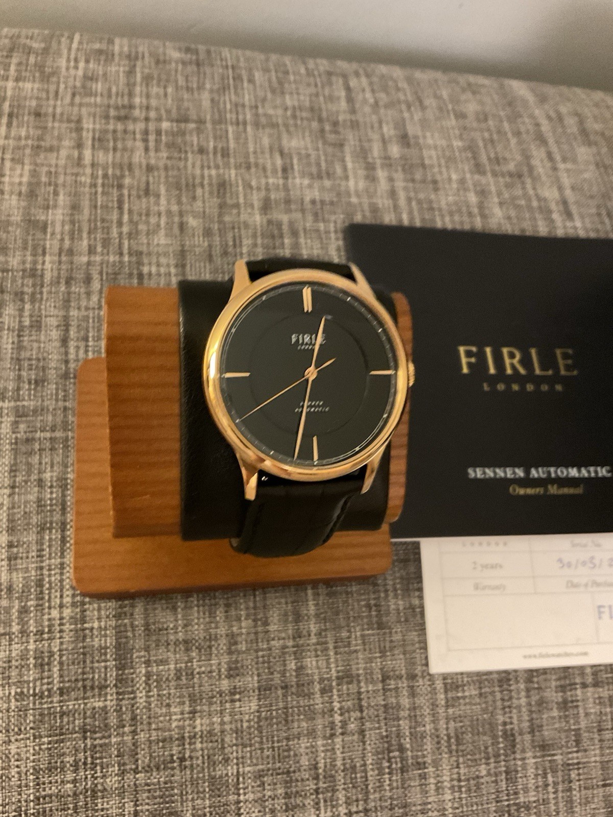 FIRLE Watch – Sennen Automatic – Gold plated, 40mm, United Kingdom