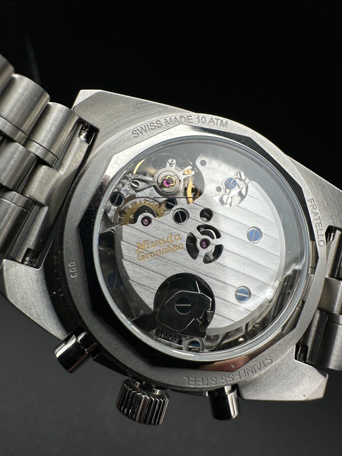 Fratello × Nivada Grenchen Racing Chronograph 38mm Hand Wind SW510 Men’s Watch
