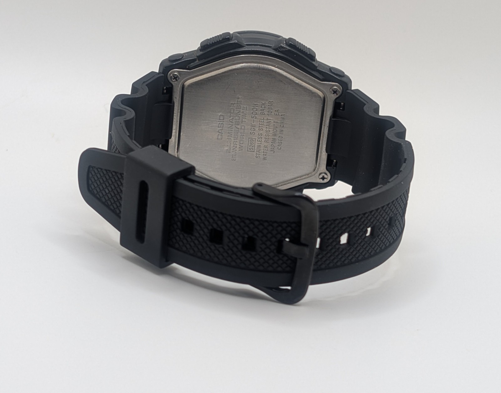 Casio Men’s SGW-500H 5269 Twin Sensor Resin Watch New Battery