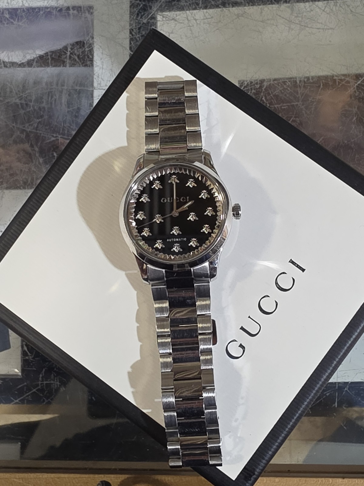 Gucci G-Timeless Automatic Watch 38mm 126.4 Good Working Order