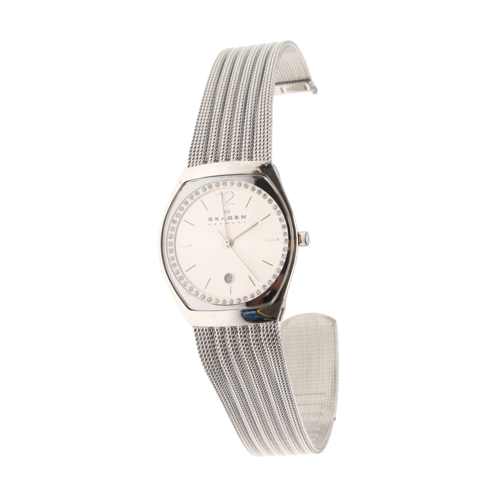 Skagen F2339 Asta Women’s Stainless Steel Mesh Crystal Watch SKW2247 28 mm