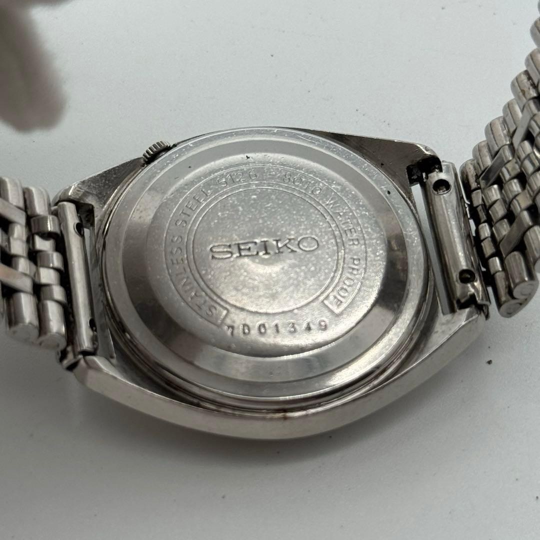 Rare SEIKO 5 Automatic Day Date Silver From Japan