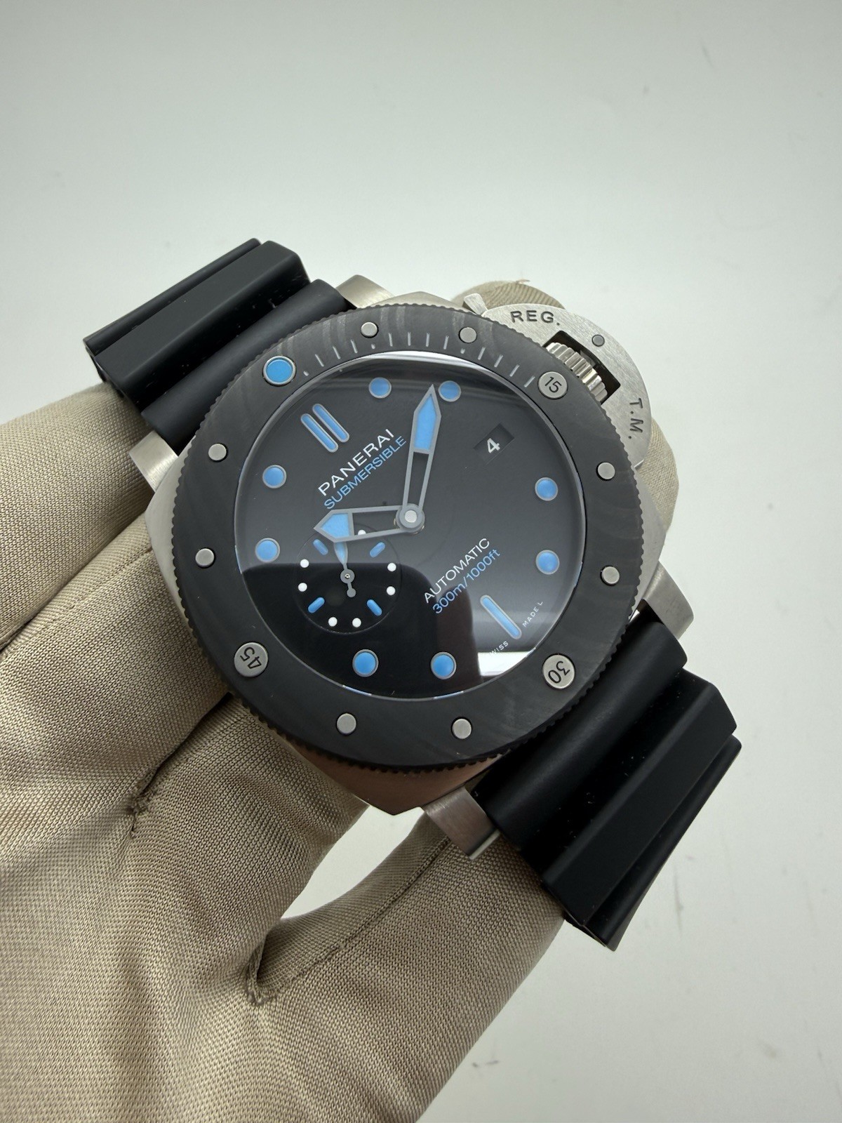 2020 Panerai Submersible BMG Carbotech Black Rubber 47mm PAM799 PAM00799 B+P