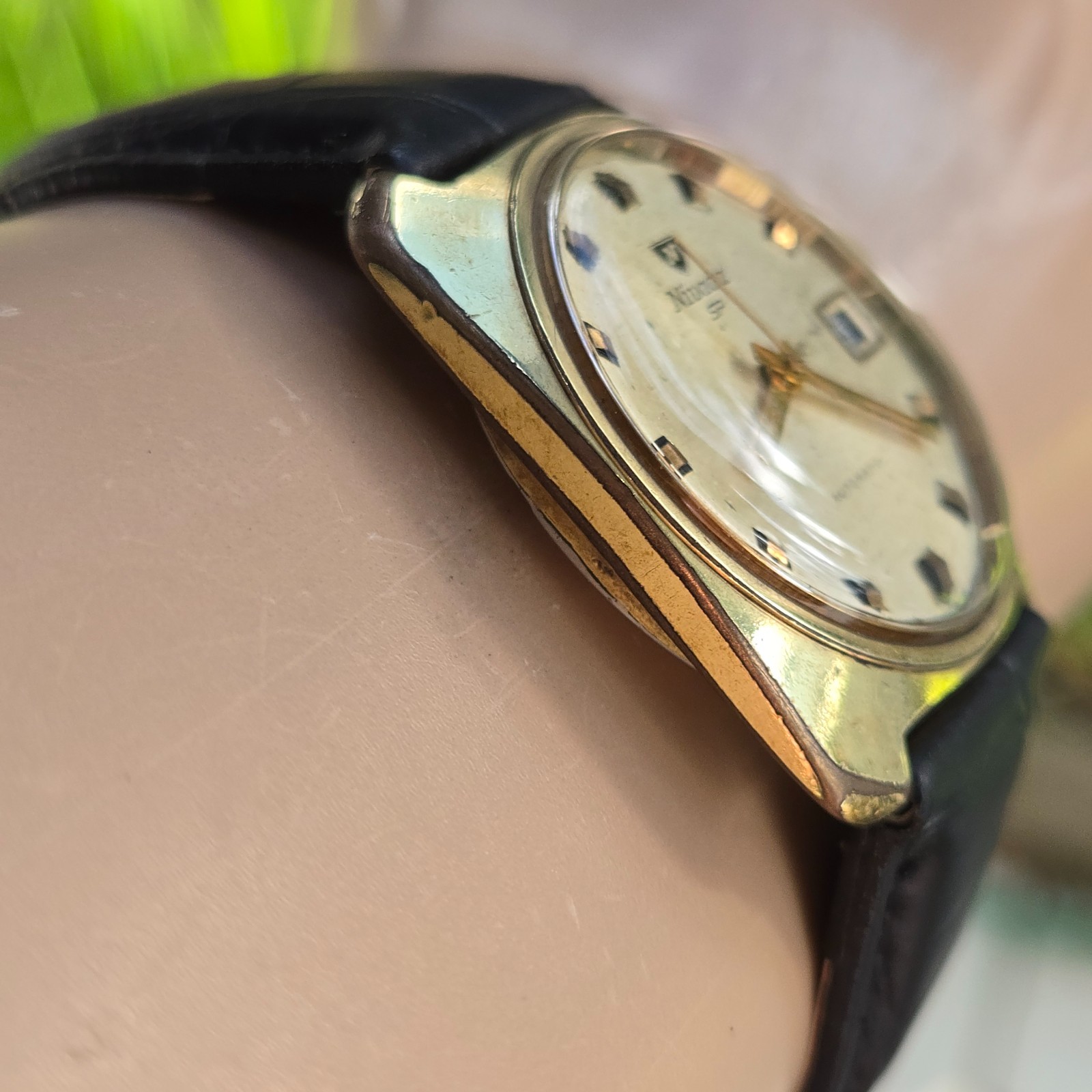 Vintage NIVADA SP men’s automatic watch Date ETA 2782 21Jewels swiss 1970s