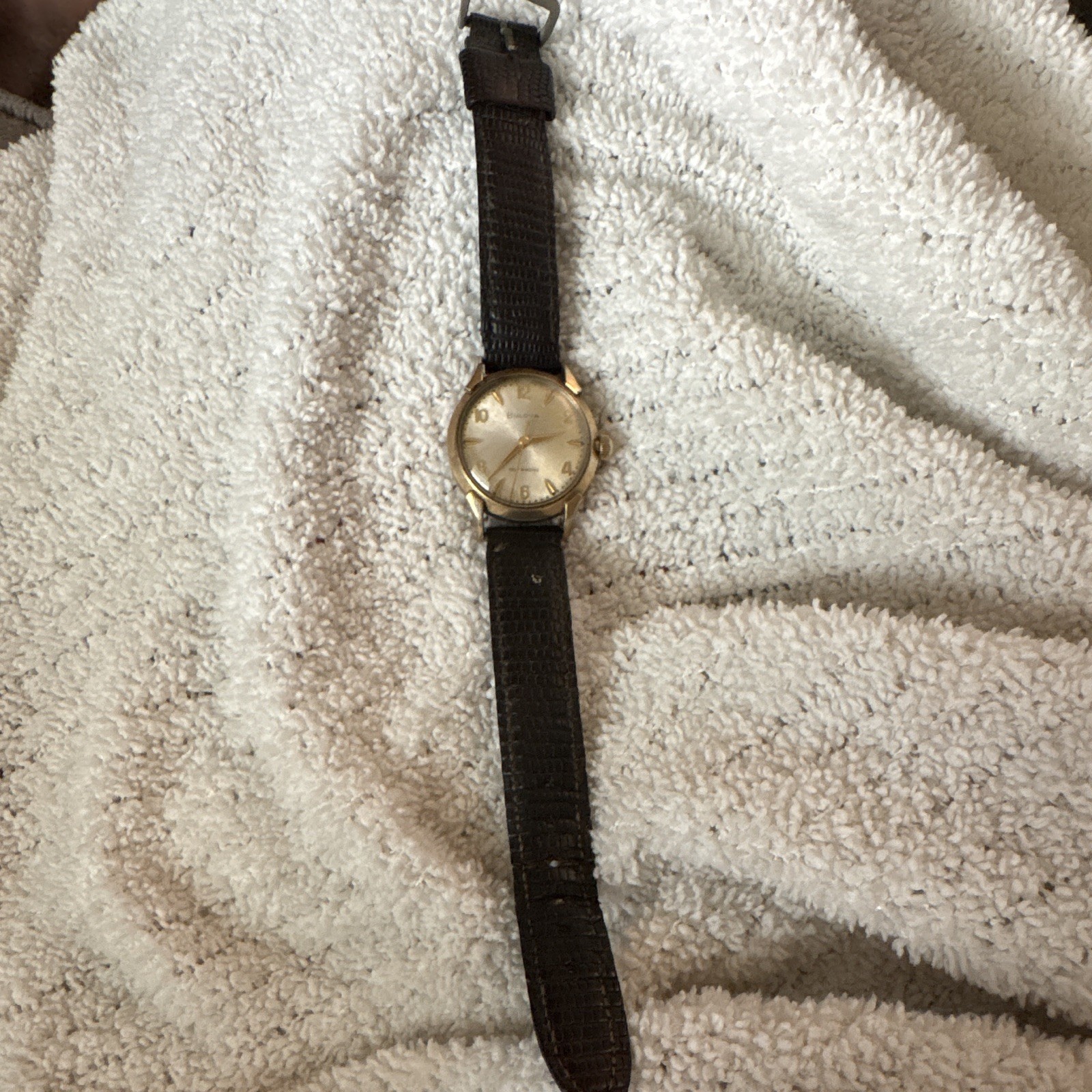 1965 Bulova M5 Vintage Automatic 10k RGP bezel w/stainless steel back.