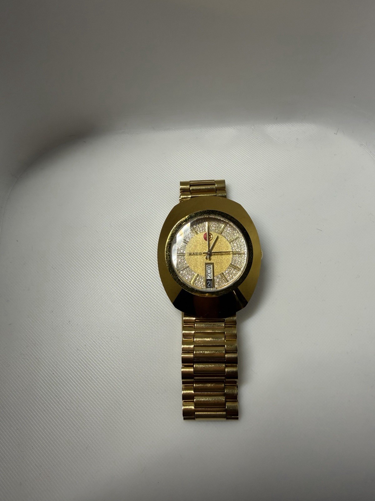 RADO Diastar 36mm Gold Automatic Watch 63600133 NWB FREE SHIP* FINAL SALE* READ*