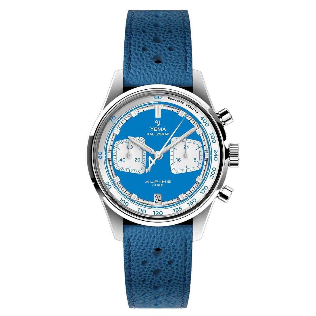 YEMA Rallygraf Alpine Chronograph Hybrid Steel Mechanical Quartz Men’s Watch
