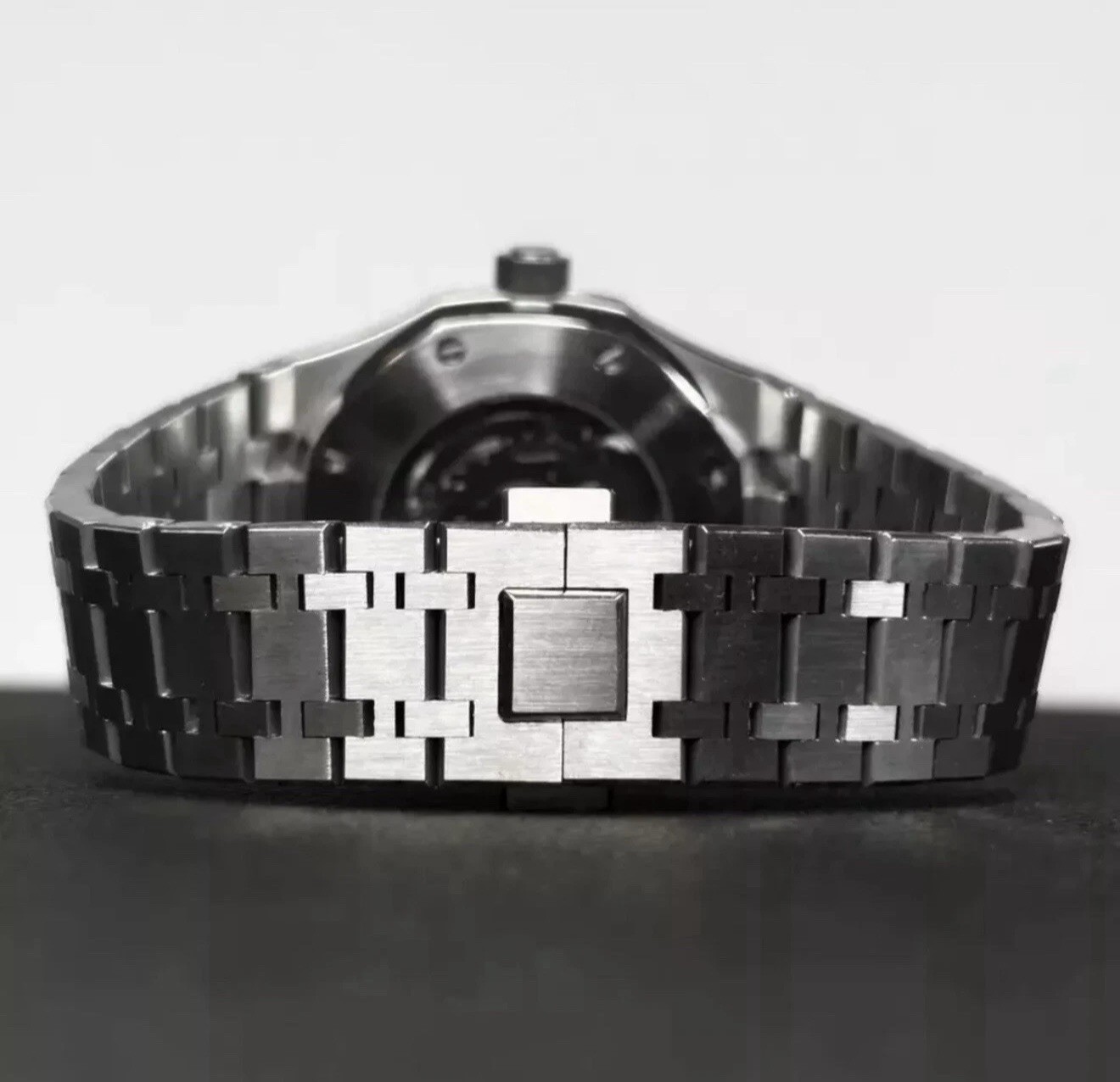 Custom 41mm Silver “RO” Style Skeleton Mod Watch w/ NH70 Automatic