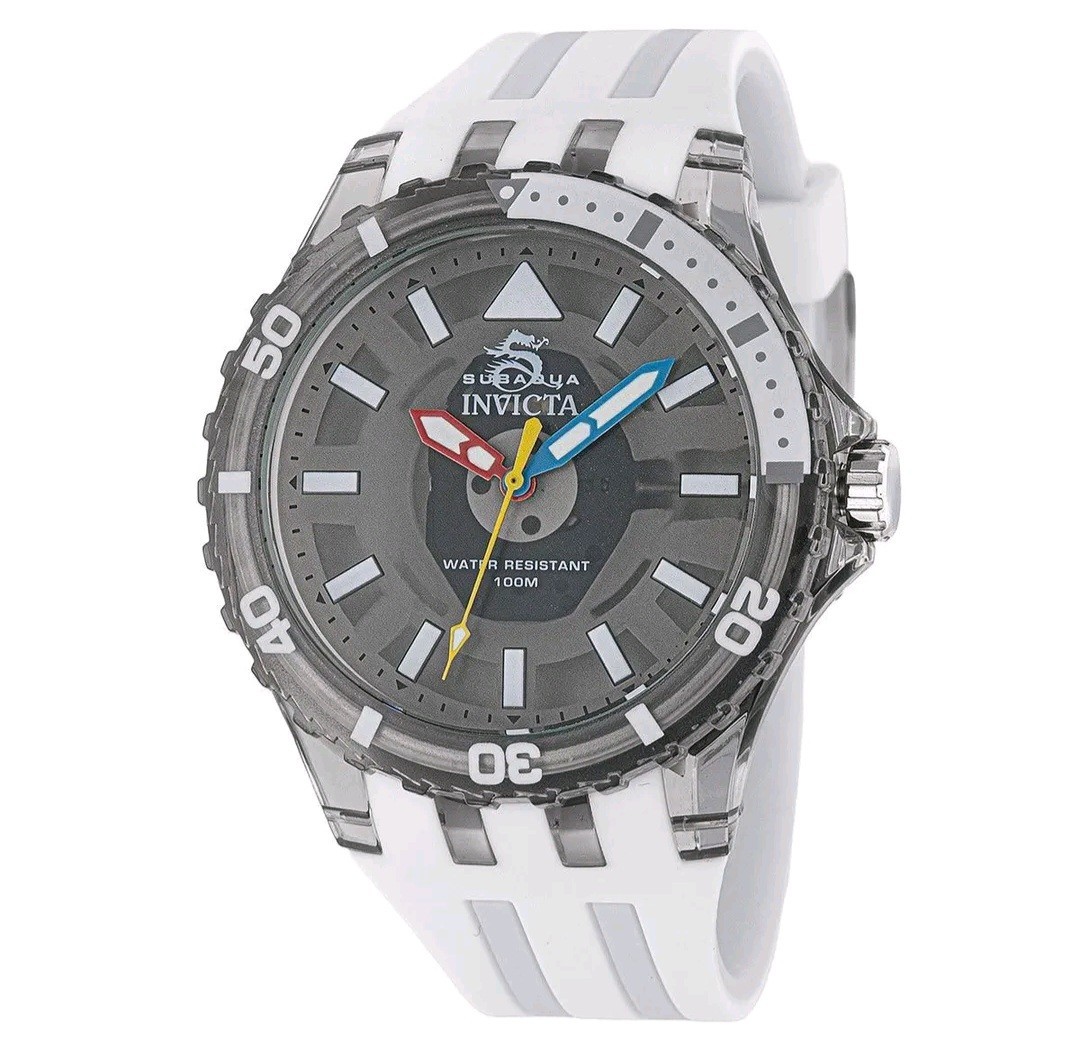 Invicta Subaqua Men’s Watch 44mm White Gray 69448 New In Box