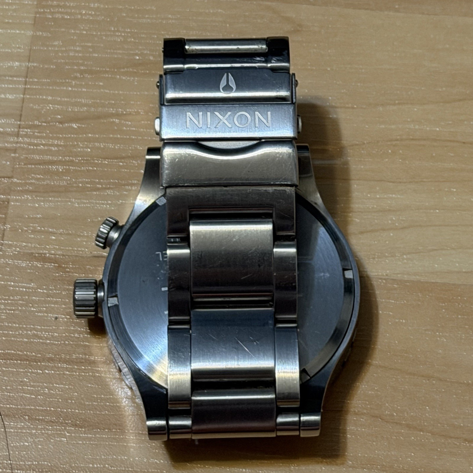 Nixon The 51-30 “Simplify” White Silver Men’s Analog Tide Watch PARTS OR REPAIR