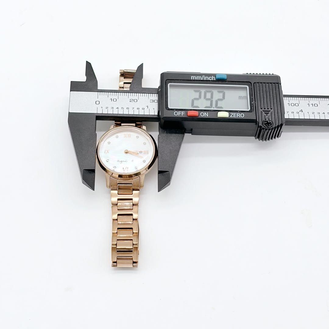agnes b Shell Dial Pink Gold 29mm with Date Excellent Condition Operational Wome