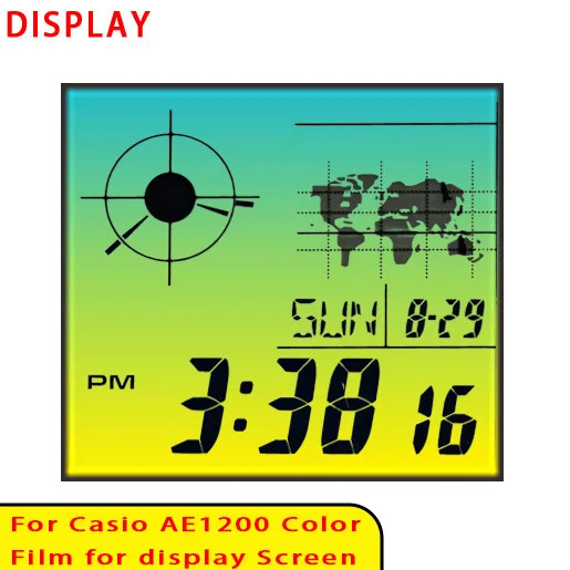 42 Style Display Color Screen Filter for Casio AE1200 Display HD Gradient Filter