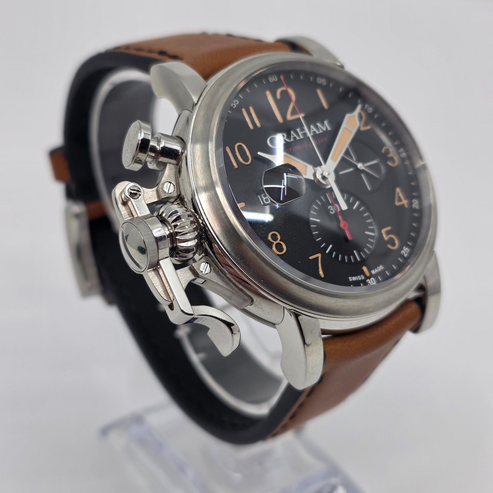 Graham Chronofighter Automatic Chronograph 47mm Stainless Steel Near Mint W/ Box