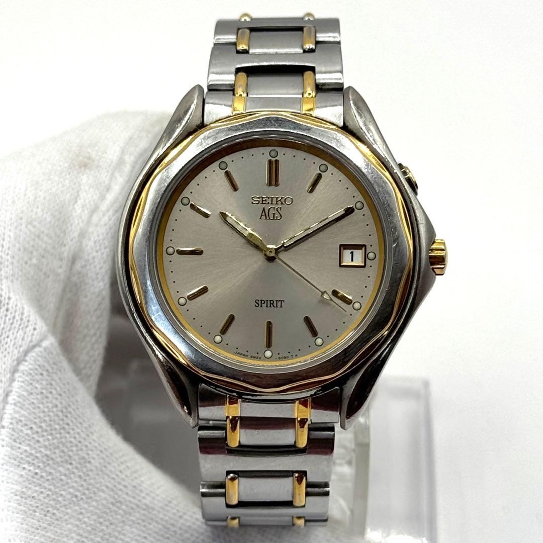 Excellent condition working item SEIKO Spirit KINETEC AGS made in 1995 automatic
