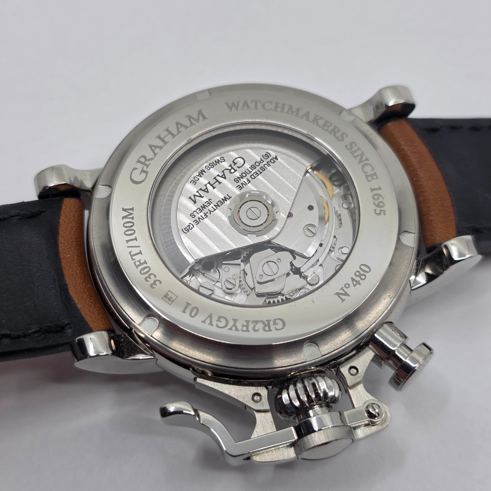 Graham Chronofighter Automatic Chronograph 47mm Stainless Steel Near Mint W/ Box