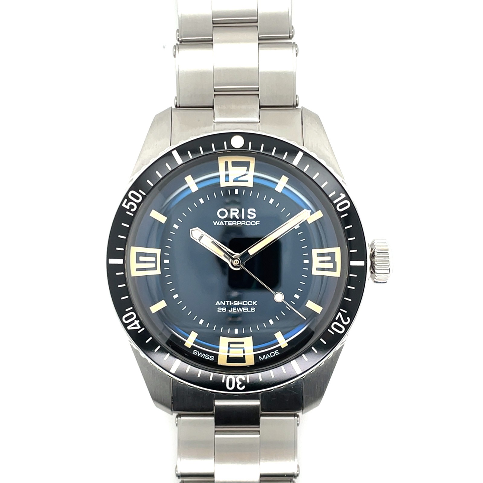 Oris Divers Sixty-Five 60th Anniversary 40mm Watch 0173377724034 Black Dial Stee