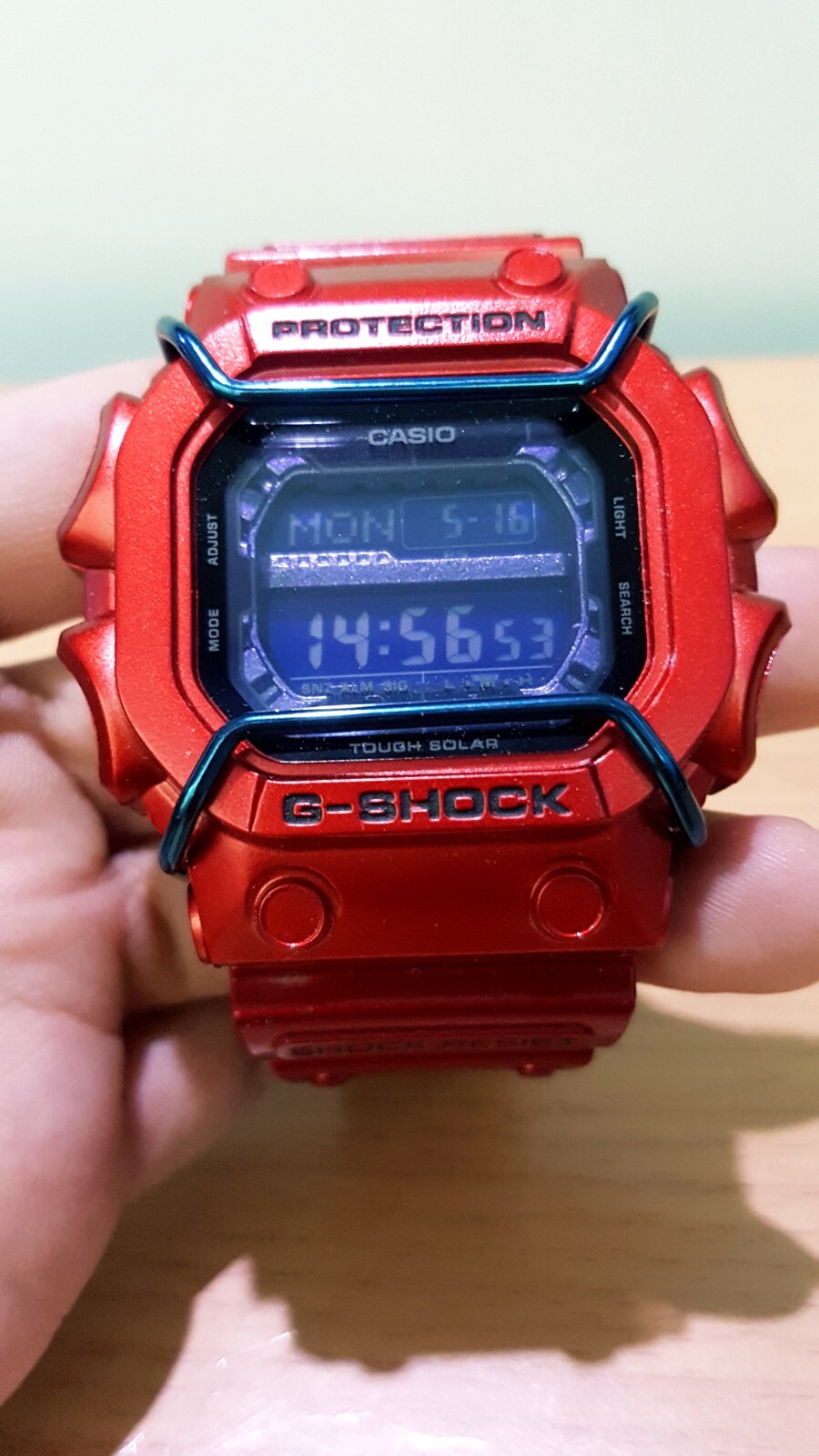 G-Shock King Solar GX-56 Unique Customs Optimus Blue Red Metallic Silver Carbon
