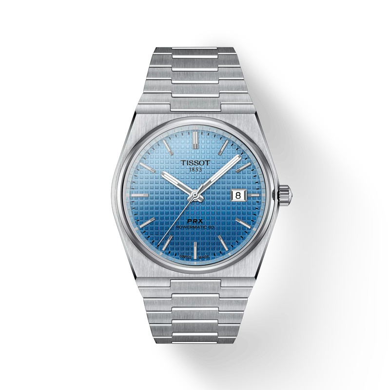 New Tissot PRX80 Powermatic Ice blue chameleon T1374071135101. 2 year Warranty