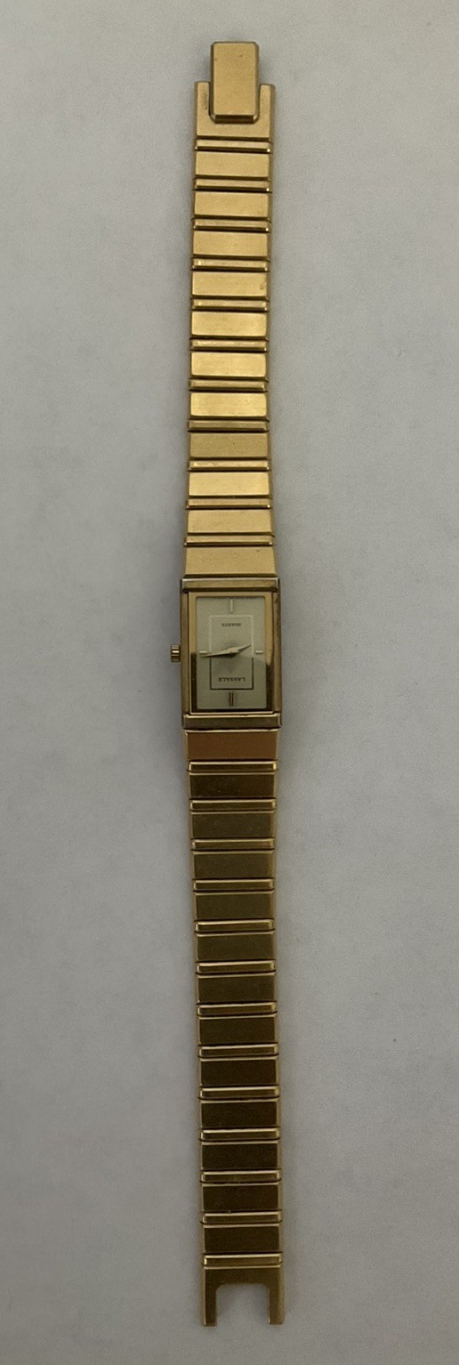Vintage Lassale Womens Watch 14mm 2F50-5349 Gold Tone Rare