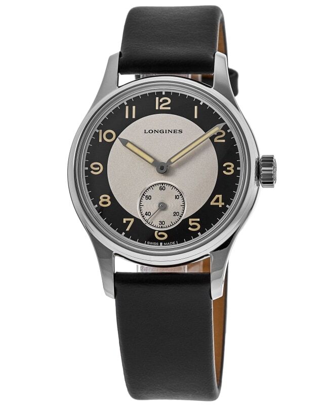 New Longines Heritage Classic Black & Silver Dial Men’s Watch L2.330.4.93.0
